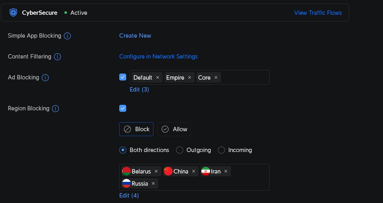Beyond an active indicator there is not yet much control on the details of what has been loaded.