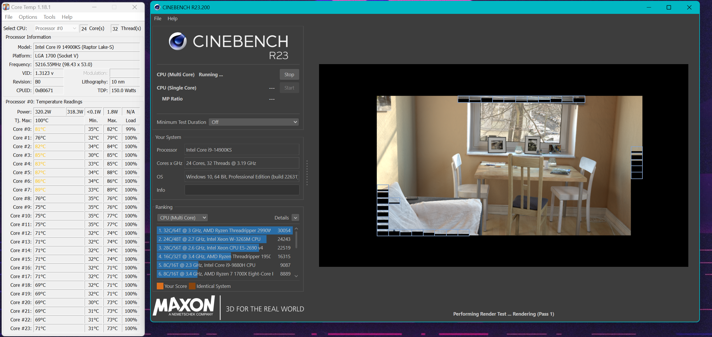 Can do 36000 point CB runs for hours on end and stay below 90 °C